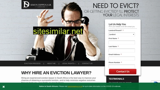 evictionlawyer.co.za alternative sites