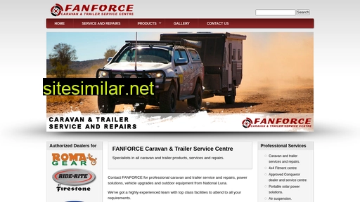 fanforcecaravanservices.co.za alternative sites