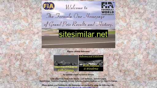 formula1results.co.za alternative sites