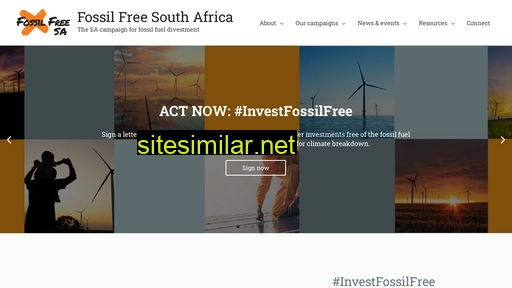 fossilfreesa.org.za alternative sites
