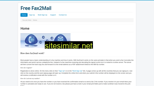 Freefax2mail similar sites