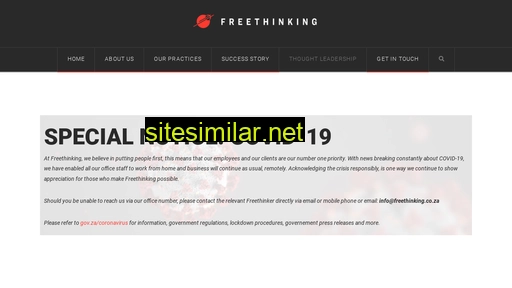 freethinking.co.za alternative sites