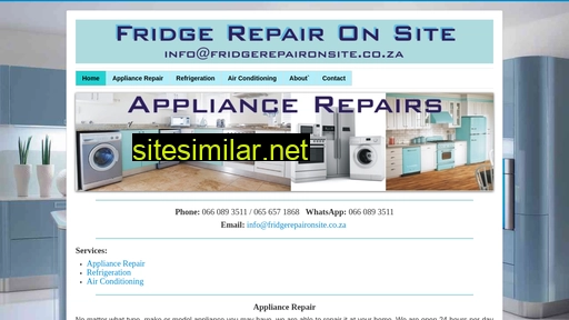 fridgerepaironsite.co.za alternative sites