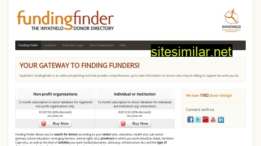 fundingfinder.co.za alternative sites