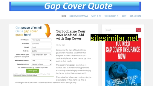 gap-cover-quote.co.za alternative sites