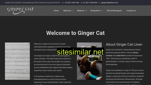 gingercatlinen.co.za alternative sites