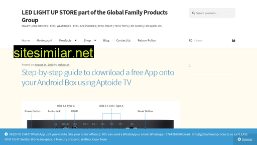 globalfamilyproducts.co.za alternative sites
