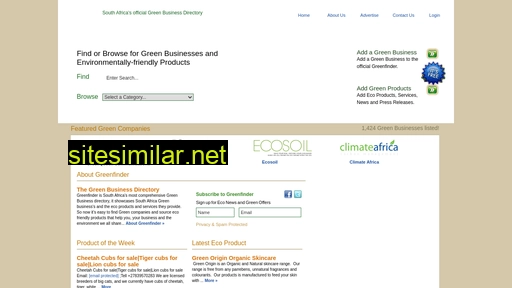 greenfinder.co.za alternative sites