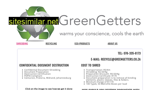greengetters.co.za alternative sites