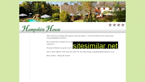hampshirehouse.co.za alternative sites