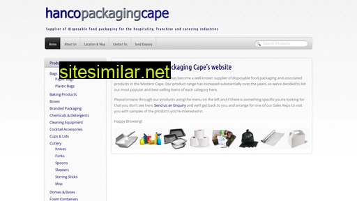 hancopackaging.co.za alternative sites