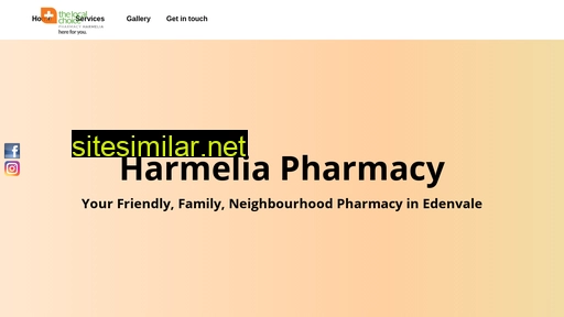 harmeliapharmacy.co.za alternative sites