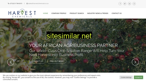 harvestchemicals.co.za alternative sites