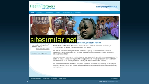healthpartnerssa.co.za alternative sites
