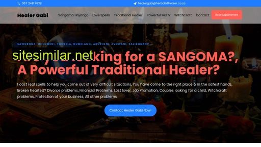 herbalisthealer.co.za alternative sites