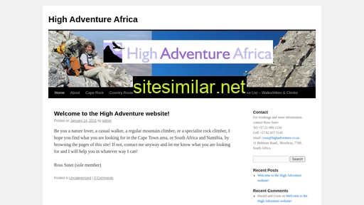 highadventure.co.za alternative sites