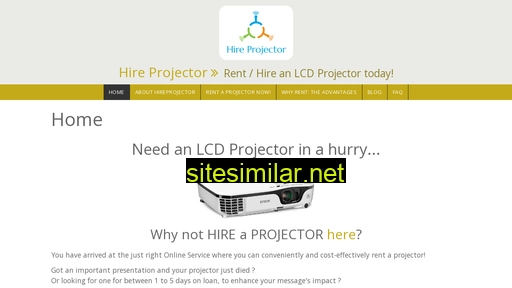 hireprojector.co.za alternative sites
