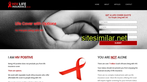 hivlifeinsurance.co.za alternative sites