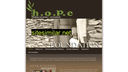hopefoundation.co.za alternative sites