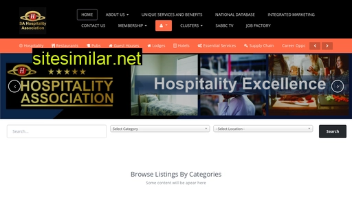 hospitalityassociation.co.za alternative sites