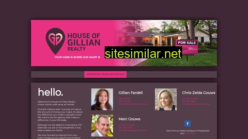 houseofgillian.co.za alternative sites