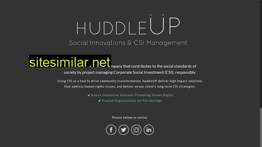 huddleup.co.za alternative sites