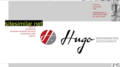 hugotax.co.za alternative sites