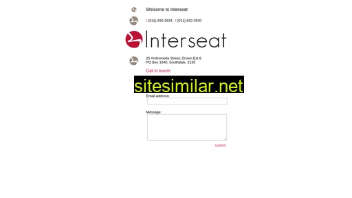 interseat.co.za alternative sites