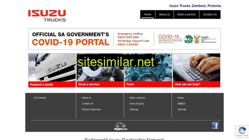 isuzutruckszambezi.co.za alternative sites