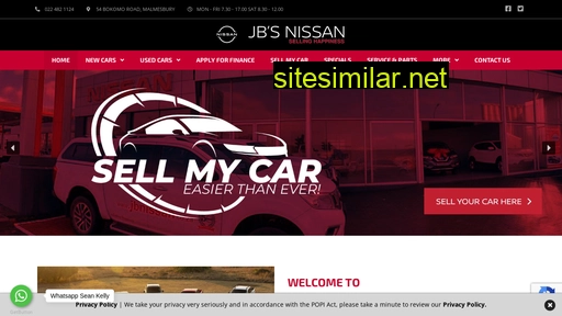 jbnissan.co.za alternative sites