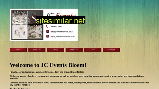 jceventsbloem.co.za alternative sites