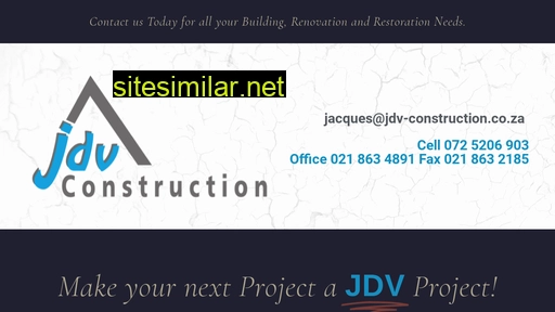 jdvconstruction.co.za alternative sites