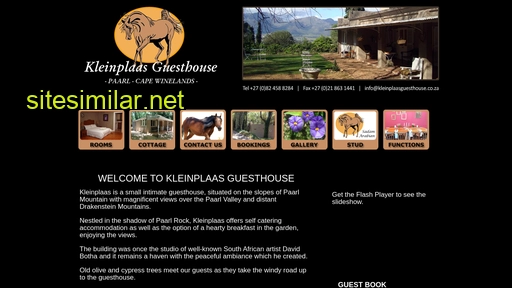 kleinplaasguesthouse.co.za alternative sites