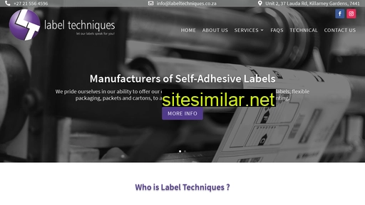 labeltechniques.co.za alternative sites