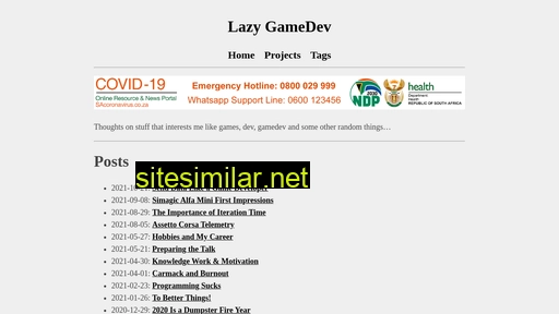 lazygamedev.co.za alternative sites
