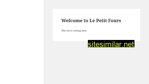 lepetitfour.co.za alternative sites