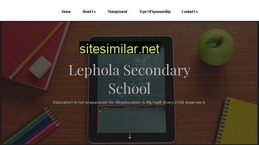 lepholasecondaryschool.co.za alternative sites