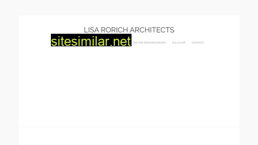 lisaroricharchitects.co.za alternative sites