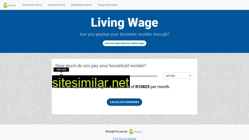 living-wage.co.za alternative sites