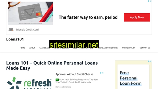 Loans101 similar sites
