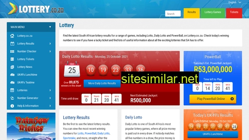 lottery.co.za alternative sites