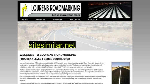 lourensroadmarking.co.za alternative sites