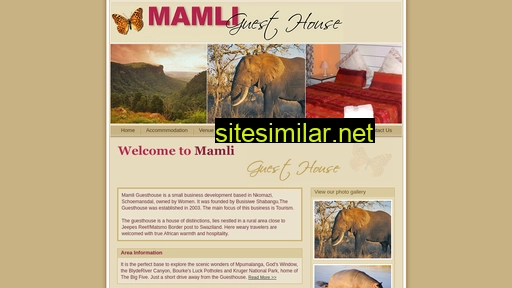 mamliguesthouse.co.za alternative sites