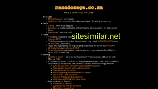 Massdosage similar sites