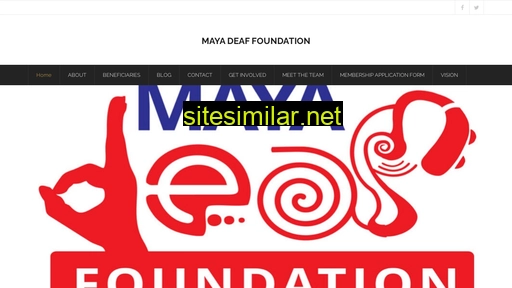 mayadeaffoundation.co.za alternative sites