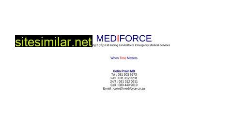 mediforce.co.za alternative sites