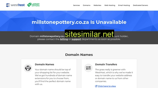 millstonepottery.co.za alternative sites