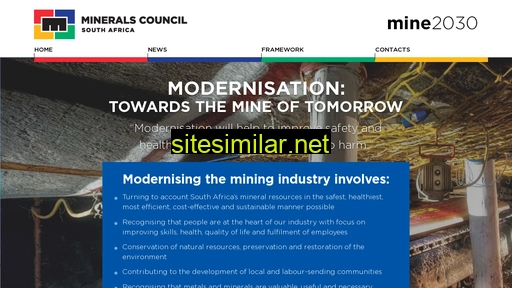 mine2030.co.za alternative sites