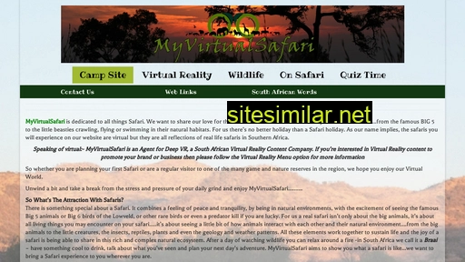 myvirtualsafari.co.za alternative sites