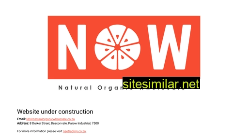 naturalorganicwholesale.co.za alternative sites